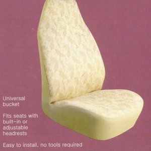 Auto Seat Faux Suede Cover -Tropical